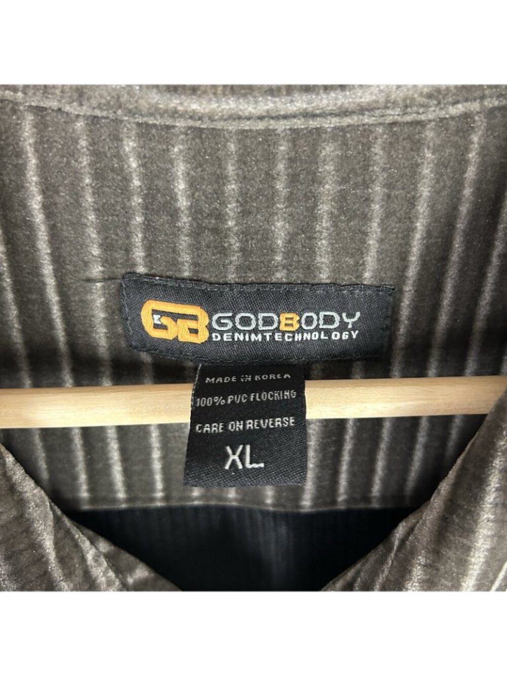 Godbody 2 Piece Men's XL Corduroy Velour Suit Outfit 80s Gray Button Front Baggy - Picture 4 of 11